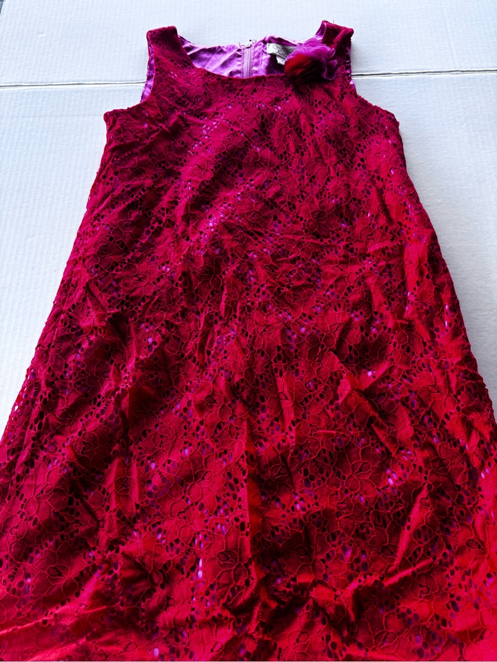 The Children's Place dress red dress Lace A-Line Dress